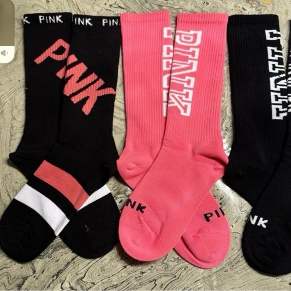 Pink Victoria’s Secret Socks
New Pink socks 
5 pairs included
Different styles - Picture 3 of 5